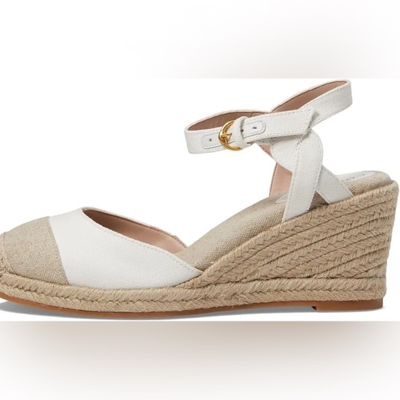 Cole Haan Cloudfeel Espadrille Wedge Sandal perfect neutral sandal spring NEW - Picture 3 of 12